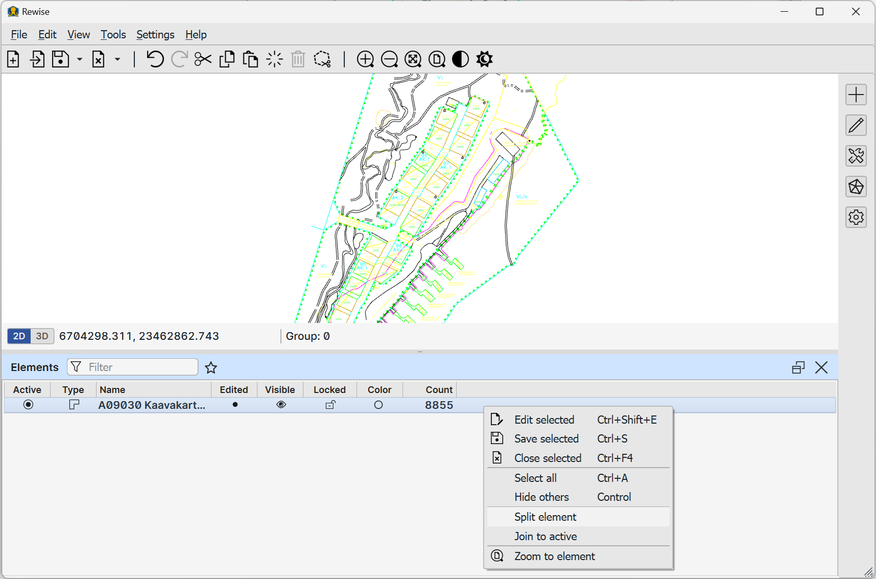 Slit element example